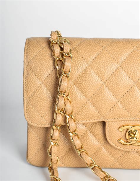 chanel mini flap bag beige.